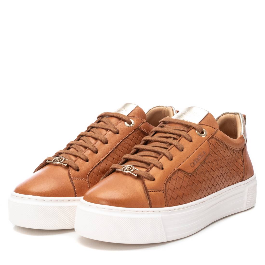 Carmela 161313 16131302 sneaker marron cuir lacets