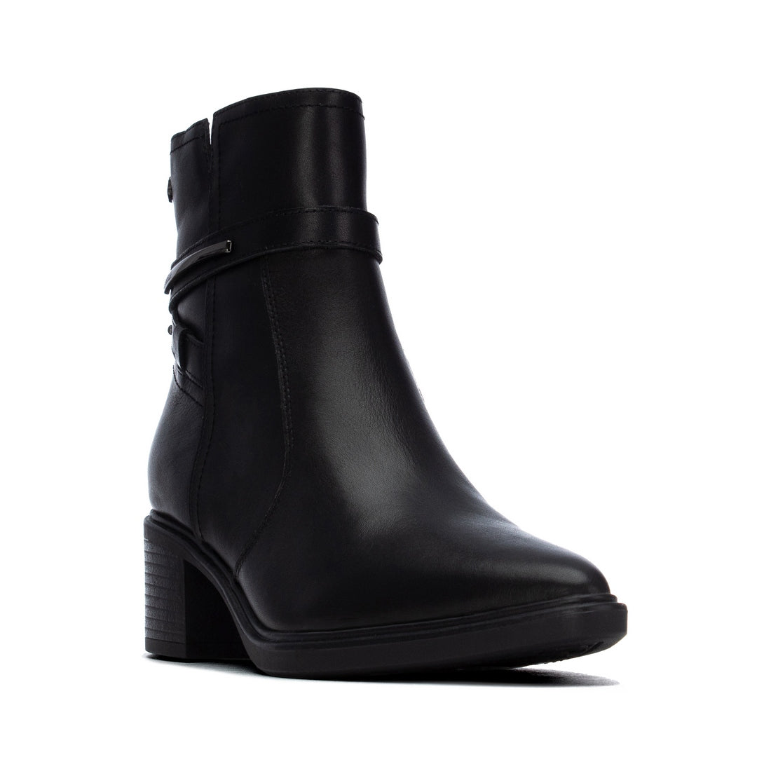 Carmela 16433201 bottines femme noir cuir talon