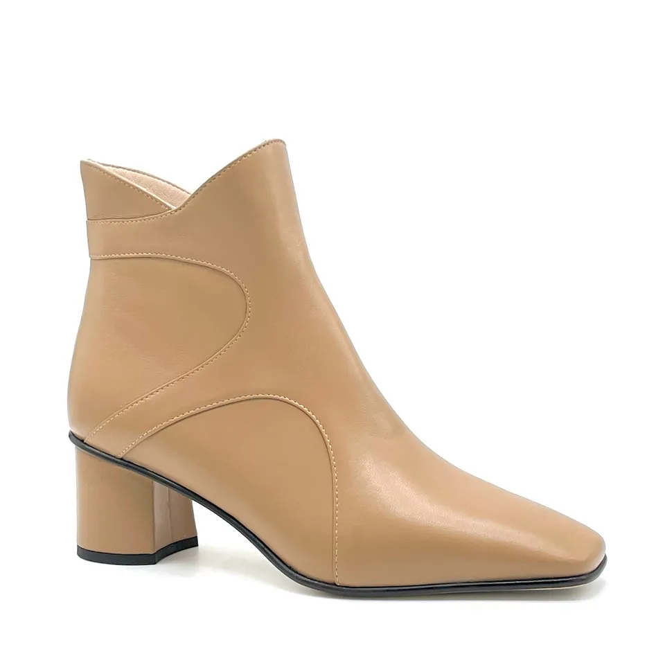 Elata 55538 bottine cuir noisette talon 5,5 cm