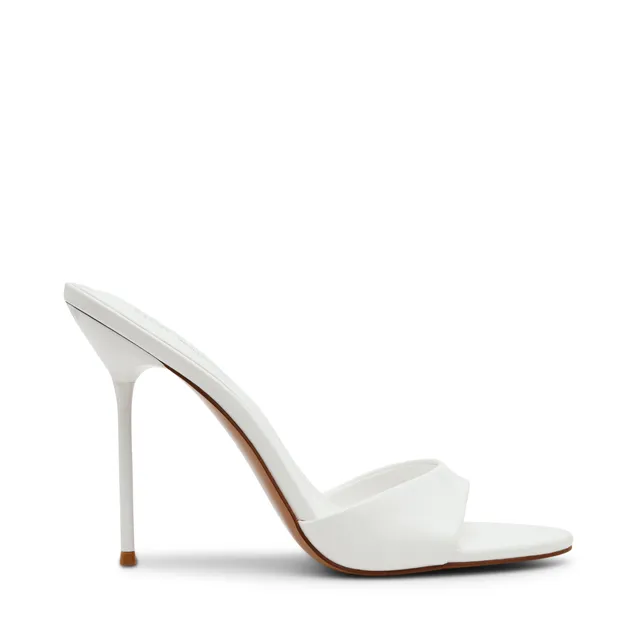 Steve Madden Davina sandale blanc verni talon 10 cm