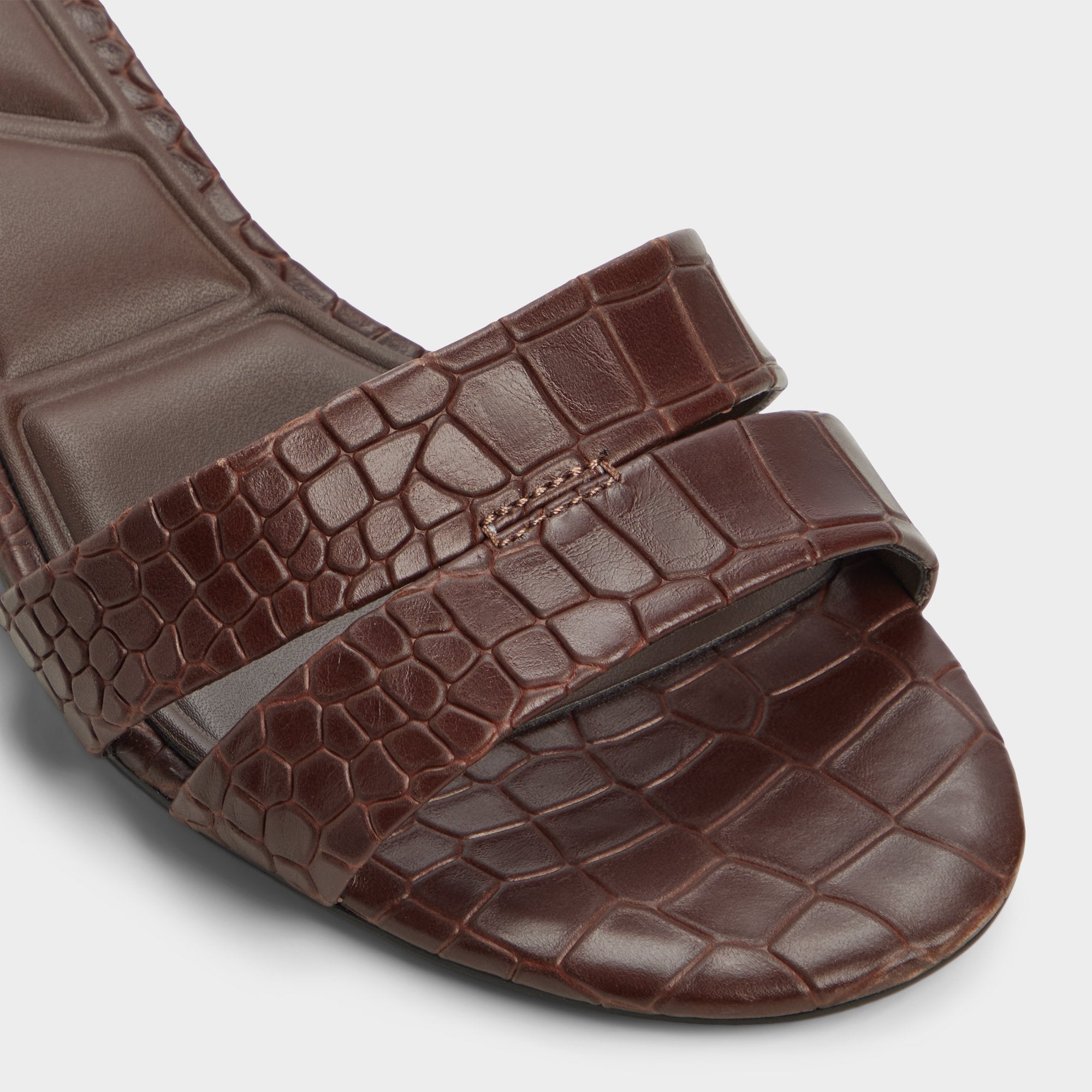 ALDO Scarletta mules talon chaton marron croco