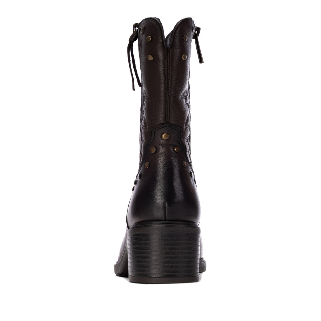 Carmela 16425102 bottines cuir marron talon bas
