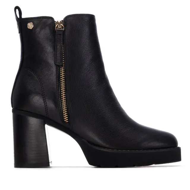 Carmela 16260203 bottines femme cuir noir talon haut