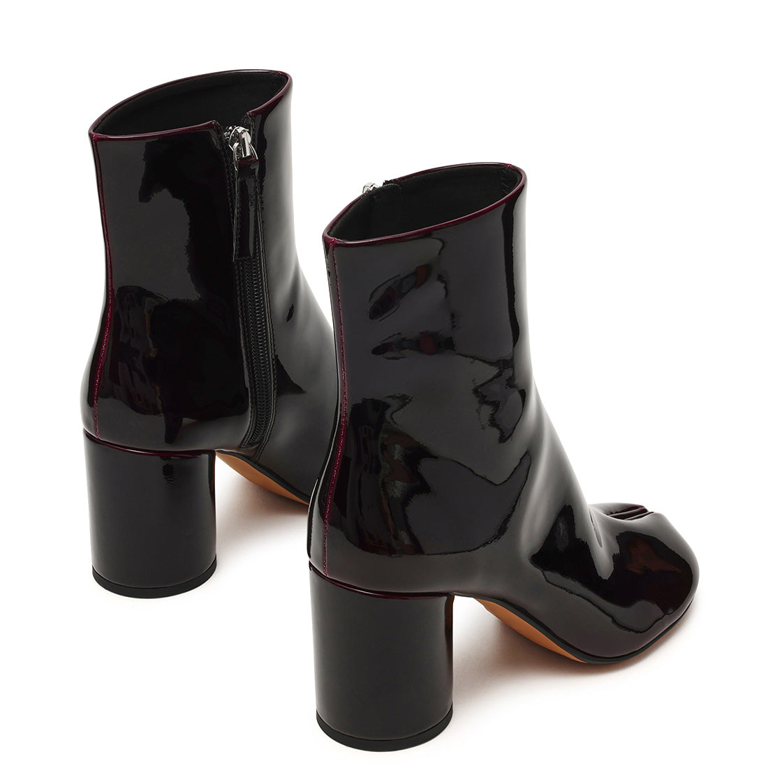 Steve Madden Caro bottine vernie bordeaux talon 8,5 cm