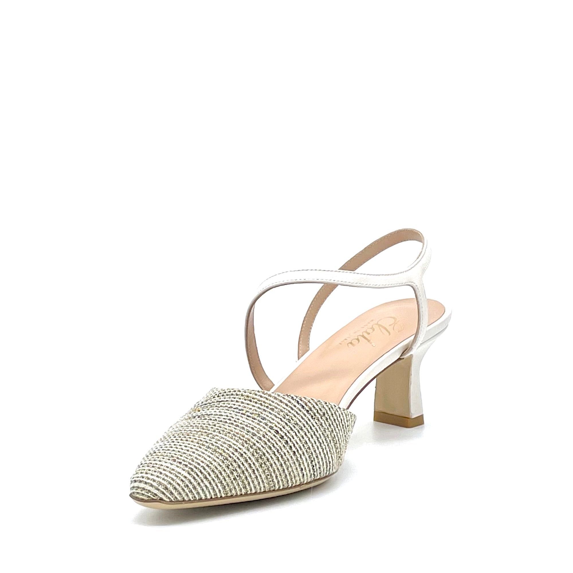 ELATA 13171 slingback cuir beurre multicolore talon 5,5 cm