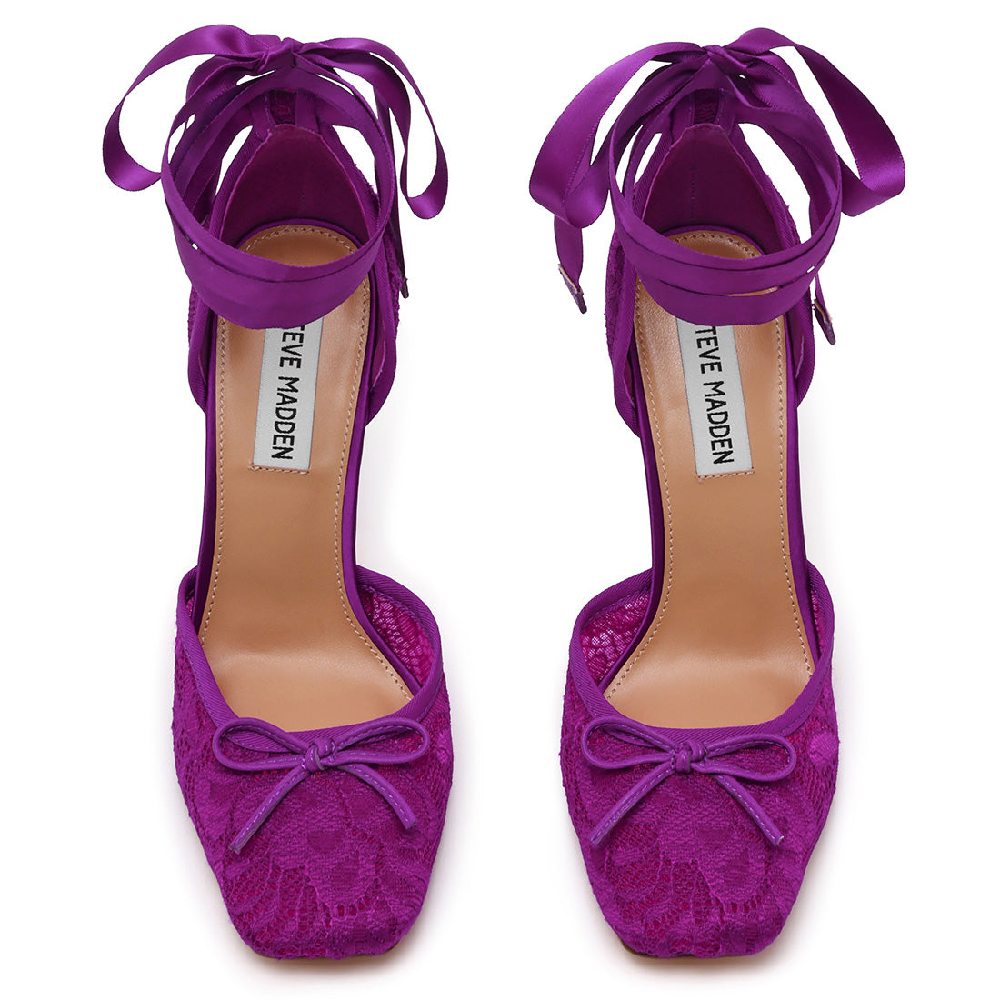 Steve Madden Larina Escarpins Dentelle Violette Talon 10 cm