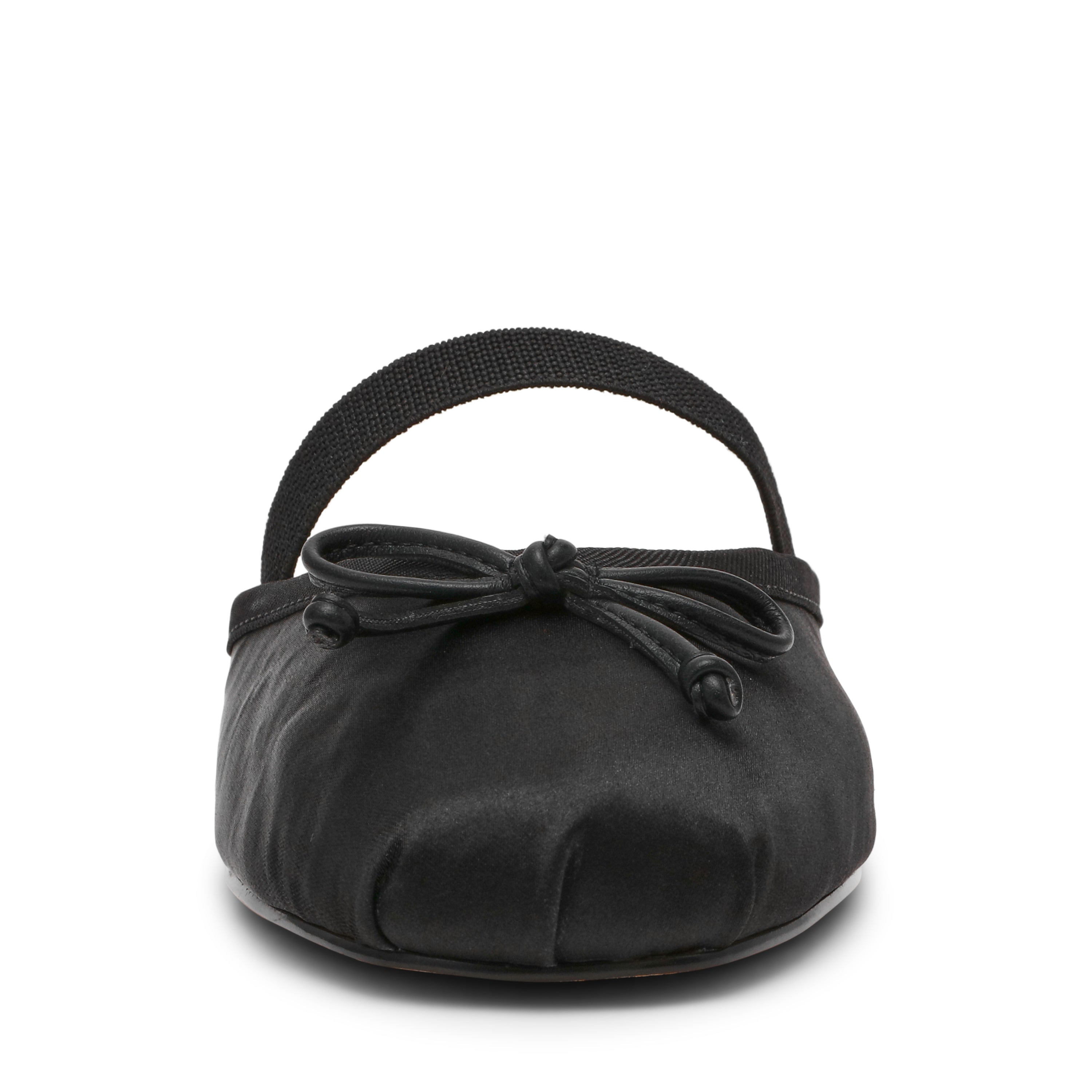 Steve Madden Cutesy ballerine satin noir plate
