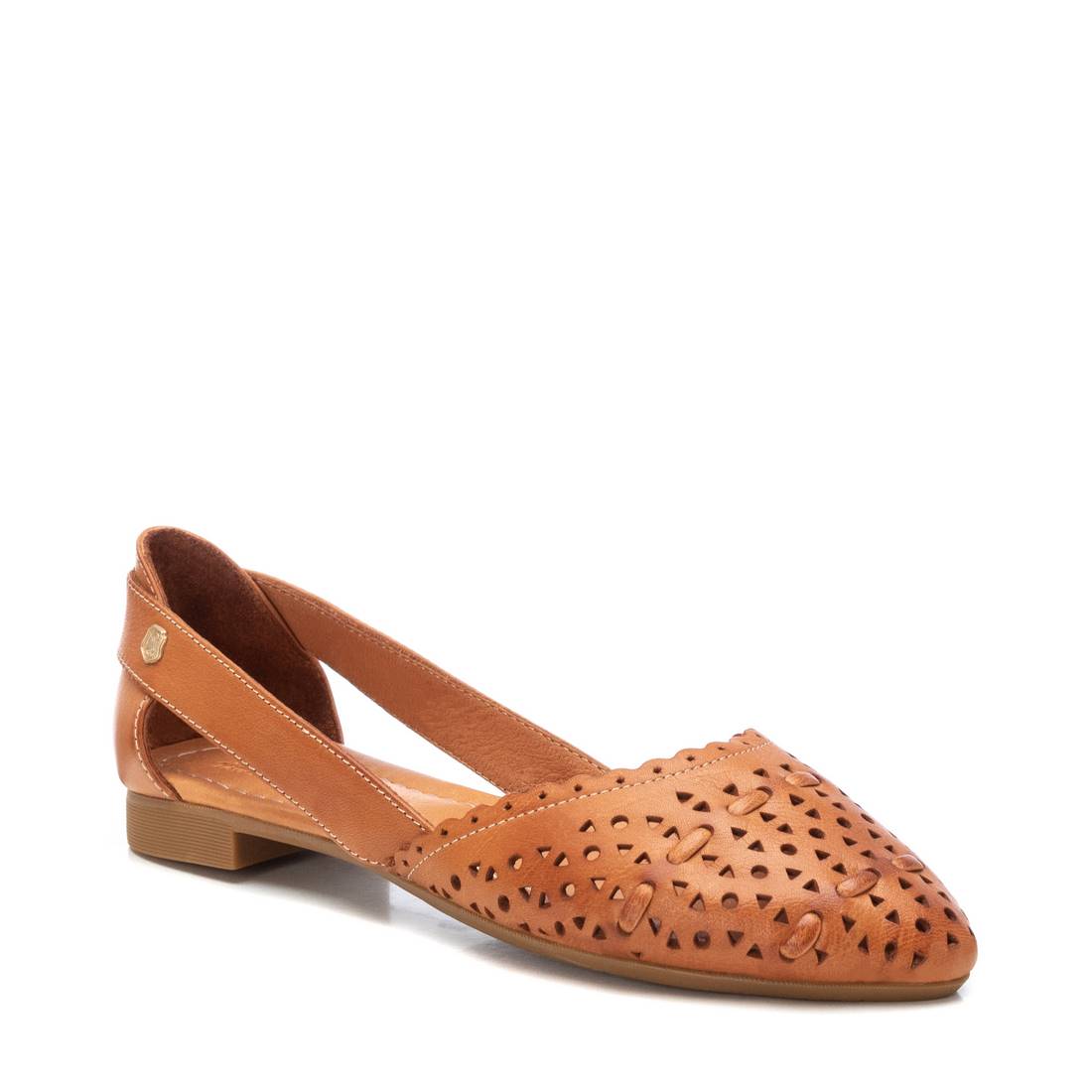 Carmela 16158101 ballerines cuir marron perforé