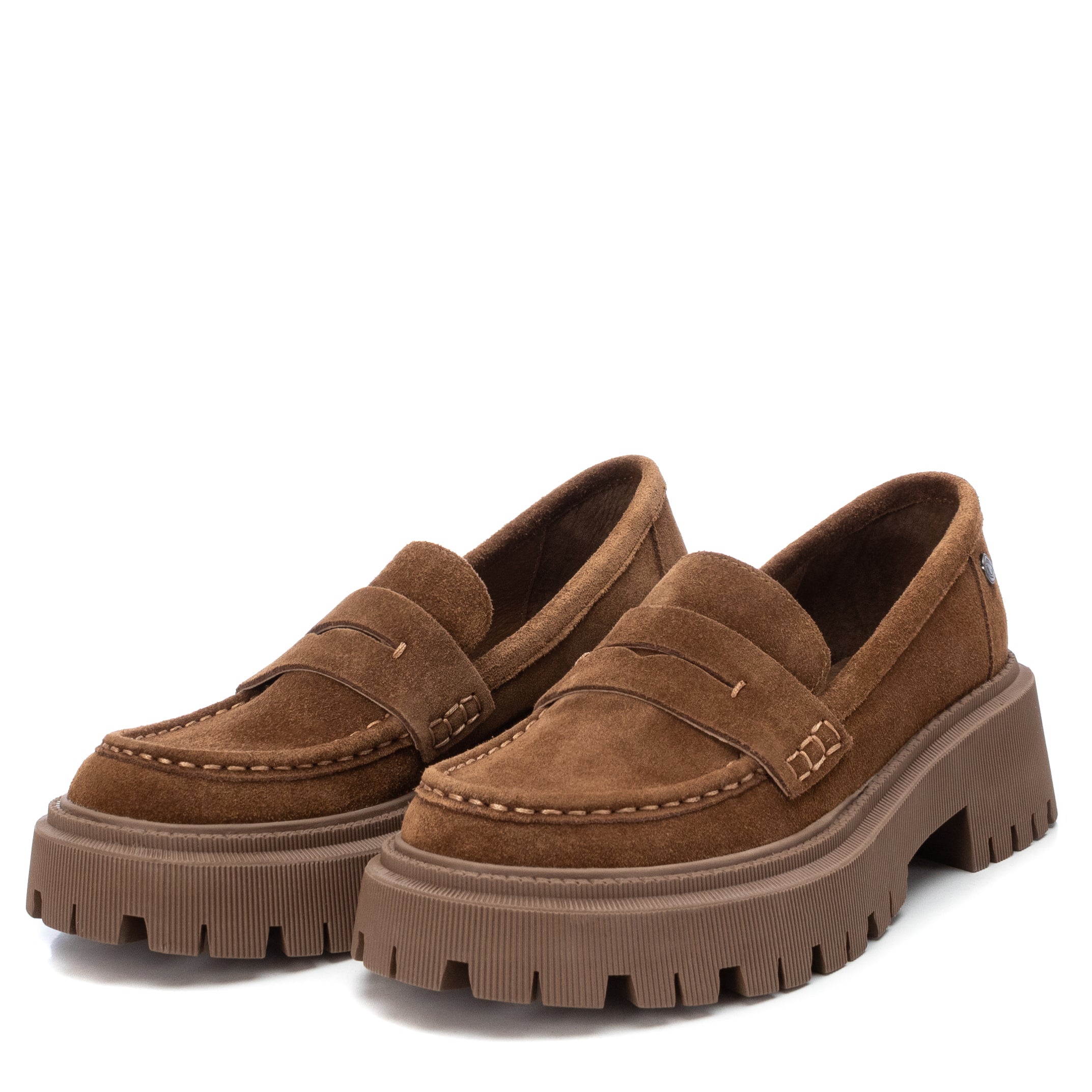Carmela 16025803 mocassins marron suède track