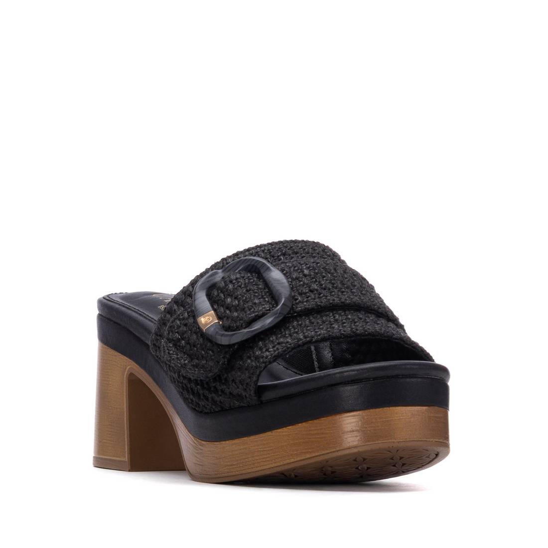 Carmela 16315802 sandales femme noir talon large 8 cm
