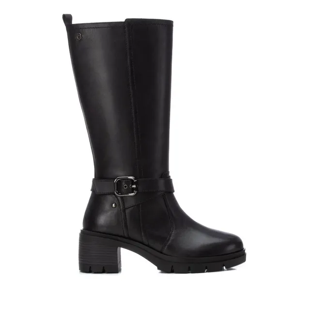 Carmela 161976 16197602 bottes motardes femme noir talon 7 cm