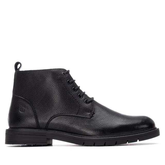 Carmela 16267502 bottine homme cuir noir plat