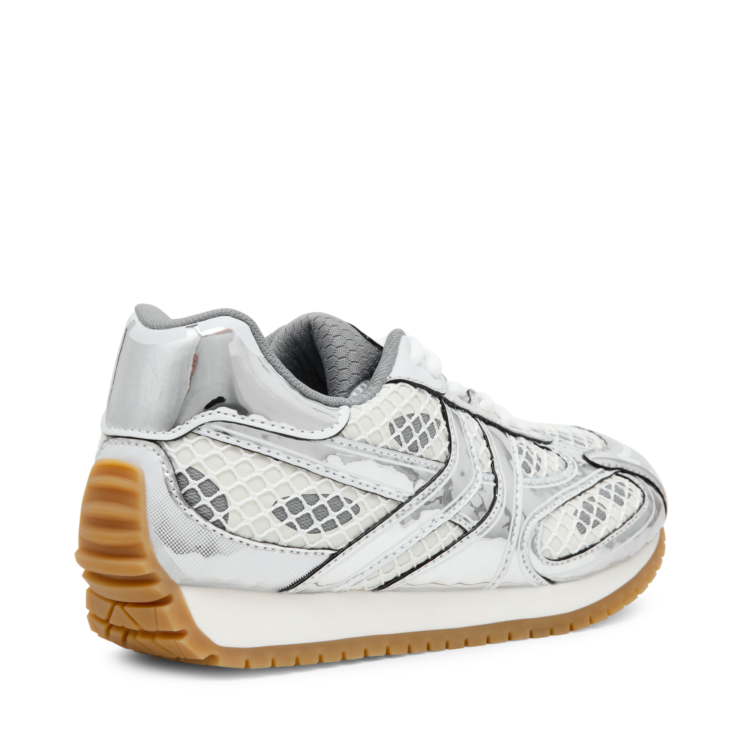 Steve Madden Pager baskets argentées à lacets