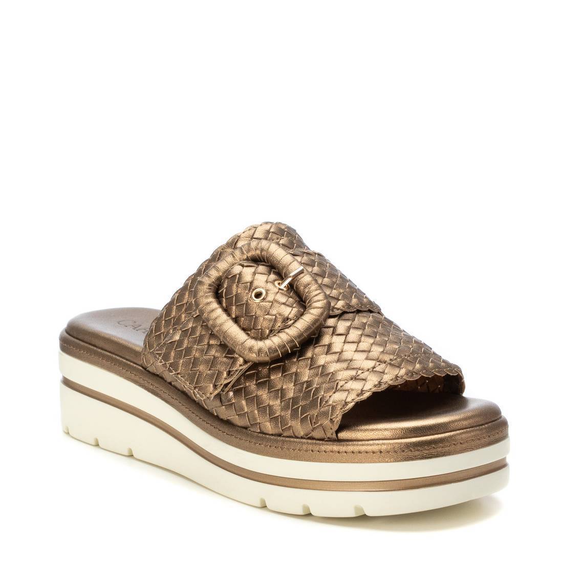 Carmela 16225102 sandales femme doré cuir compensé