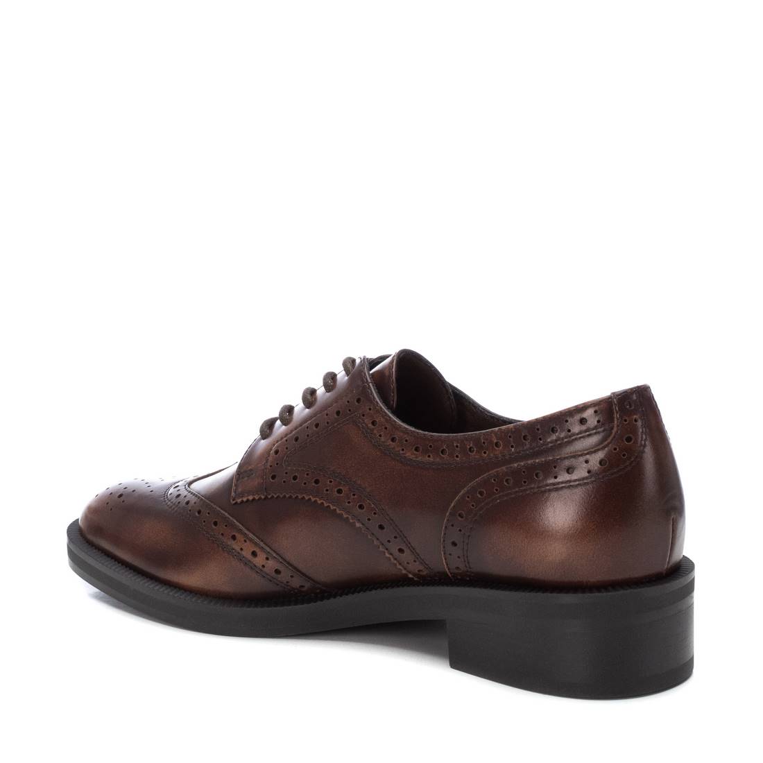 Carmela 16196401 derby femme marron cuir plat