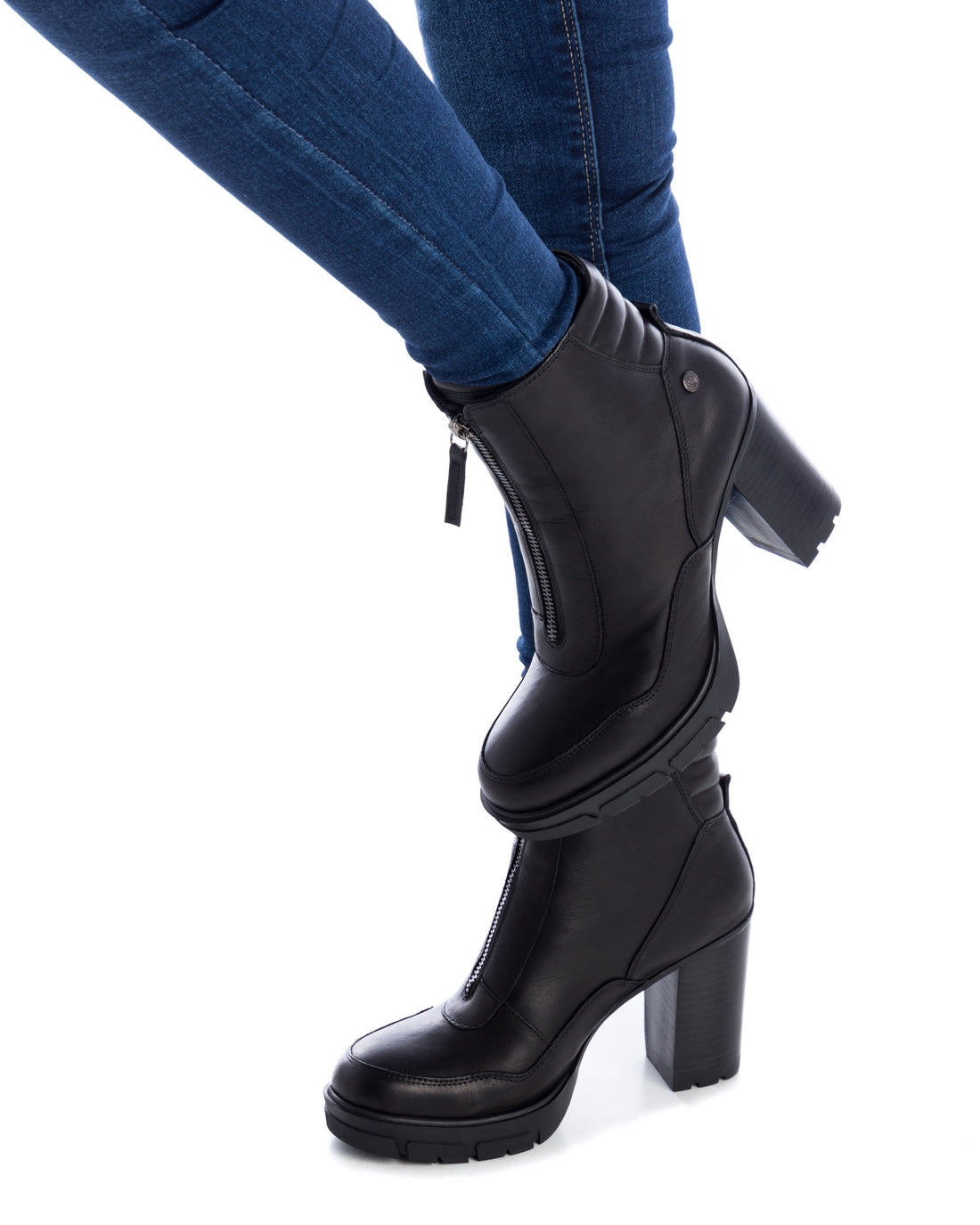 Carmela 16028601 bottine femme noire cuir talon 9 cm