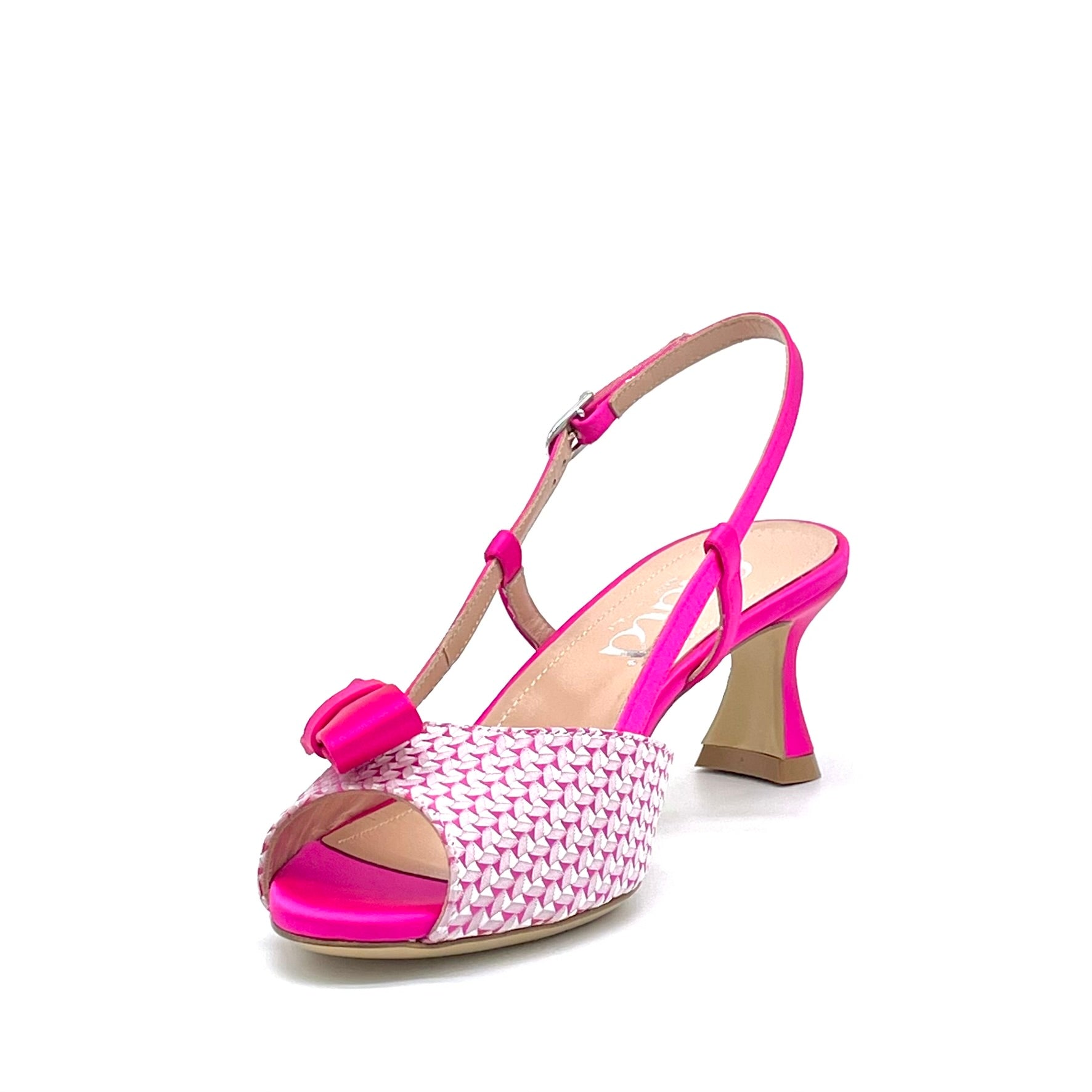Elata 16101 sandales satin fuchsia 5,5 cm