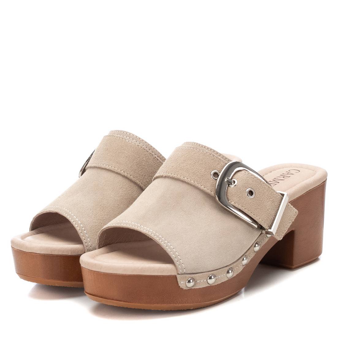 Carmela 16073605 sabots femme blanc cuir