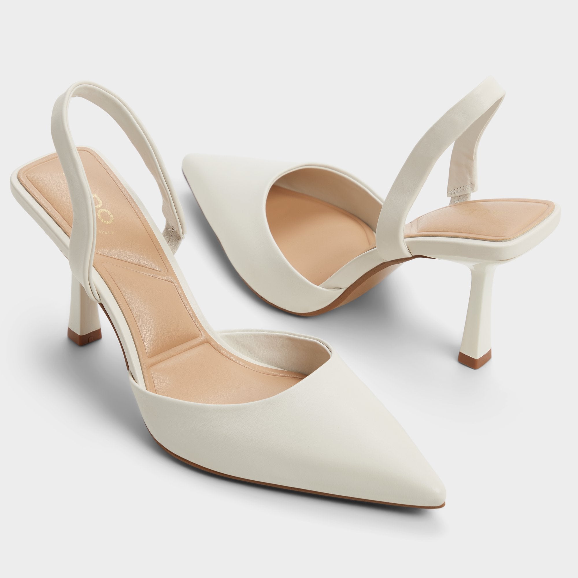 ALDO Brusanti escarpins blancs talon