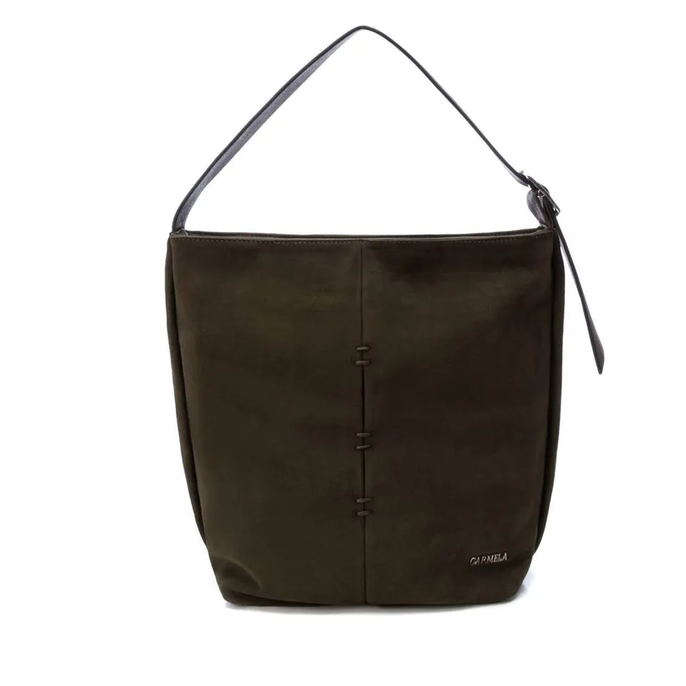 Carmela 18600602 sac épaule cuir vert 38 cm