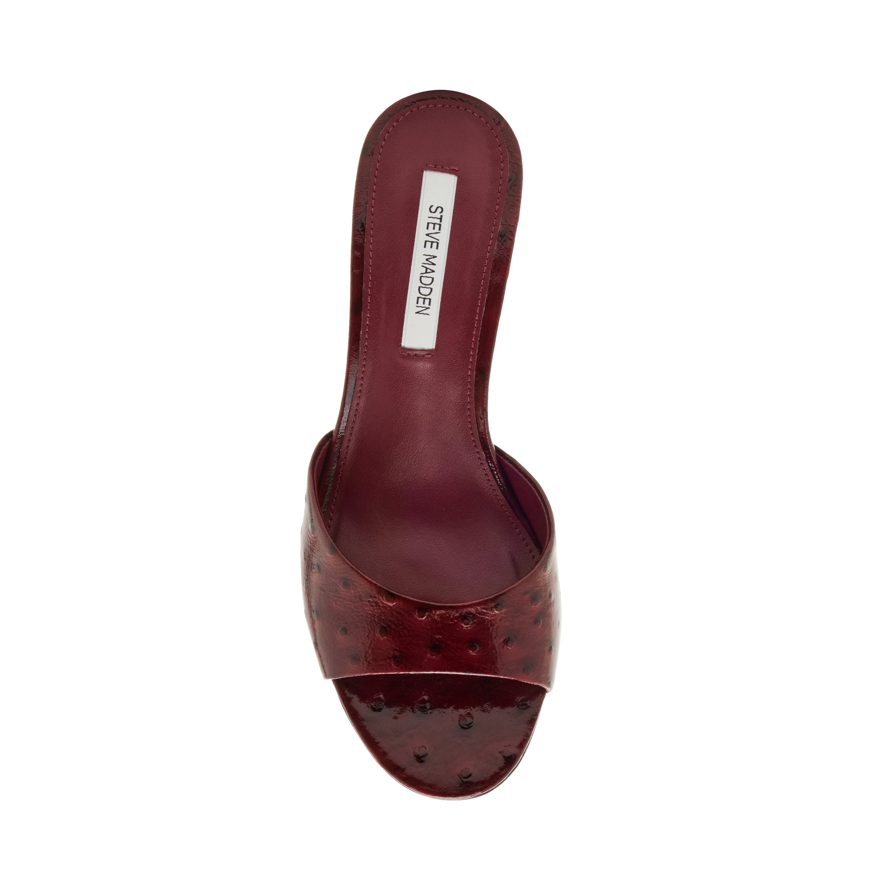 Steve Madden Kendrix-Ost mule cuir bordeaux talon 6 cm