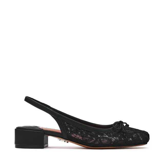 Steve Madden Loved-Lace ballerines noires maille