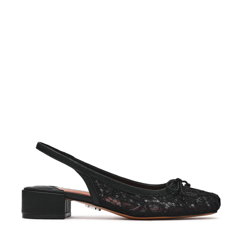 Steve Madden Loved-Lace ballerines noires maille