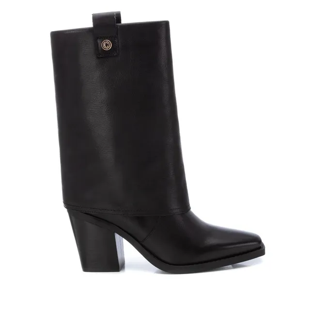 Carmela 16187701 botte femme noire cuir talon 8 cm