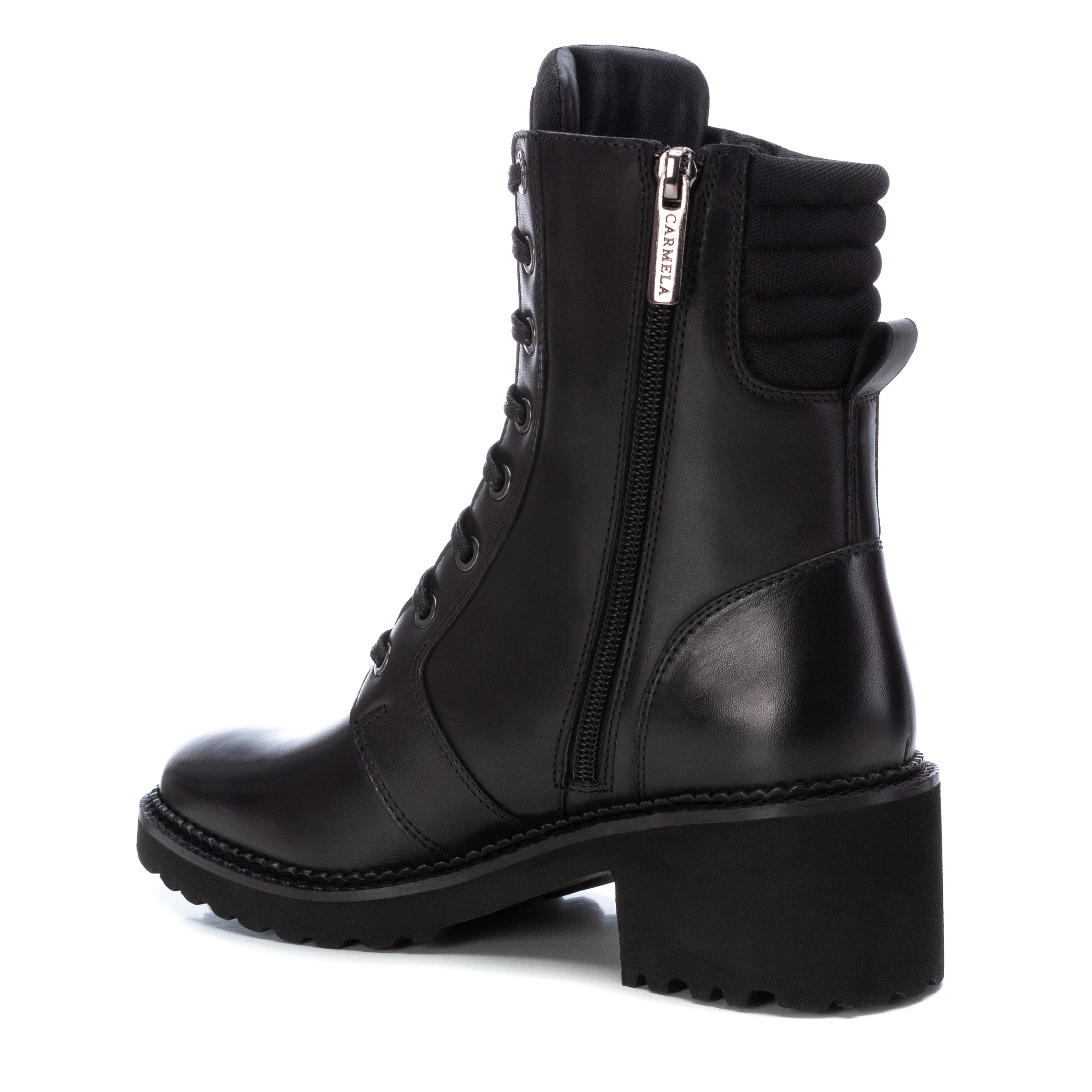 Carmela 16003601 bottine cuir noir lacets