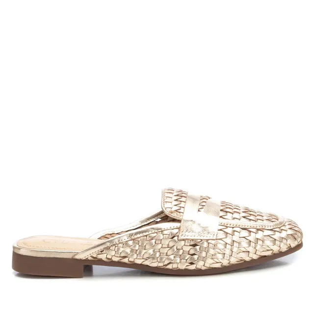 Carmela 16241103 sabot doré cuir tressé