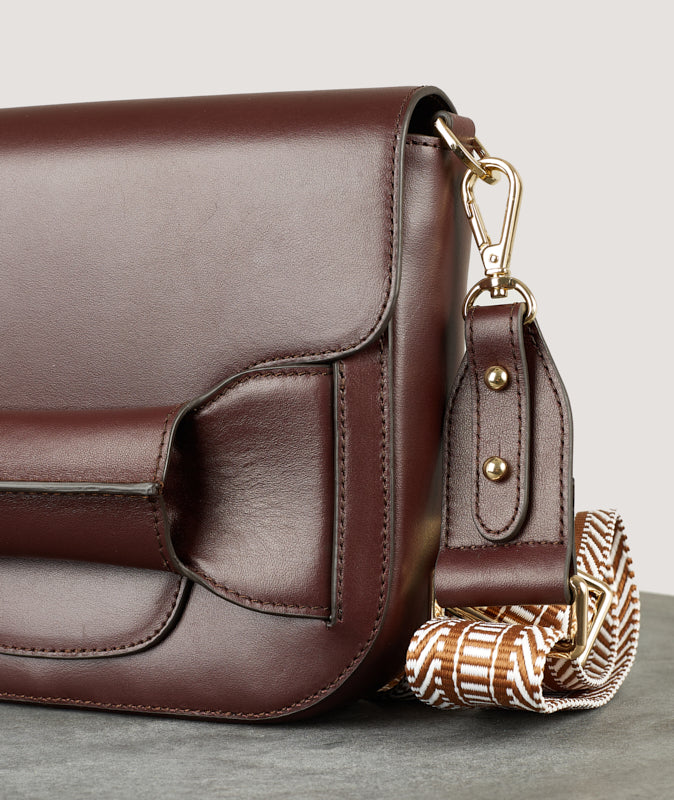 Tila March Ali sac bandouliere cuir vin bordeaux