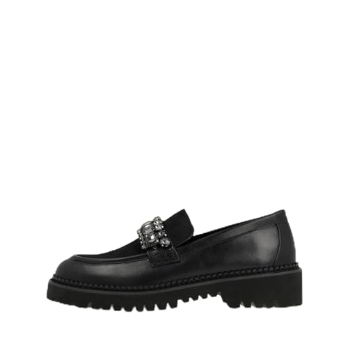 LODI A-TUL5727P mocassins noirs cuir véritable