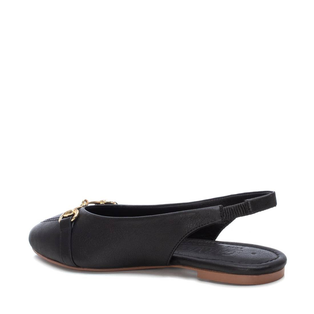 Carmela 16073303 ballerines cuir noir bride élastique