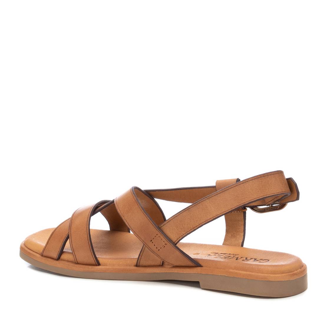 Carmela 16139902 sandales femme cuir marron plates