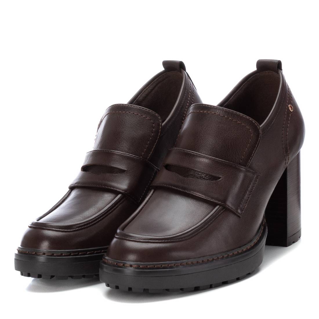Carmela 16098305 mocassin cuir marron talon 7 cm
