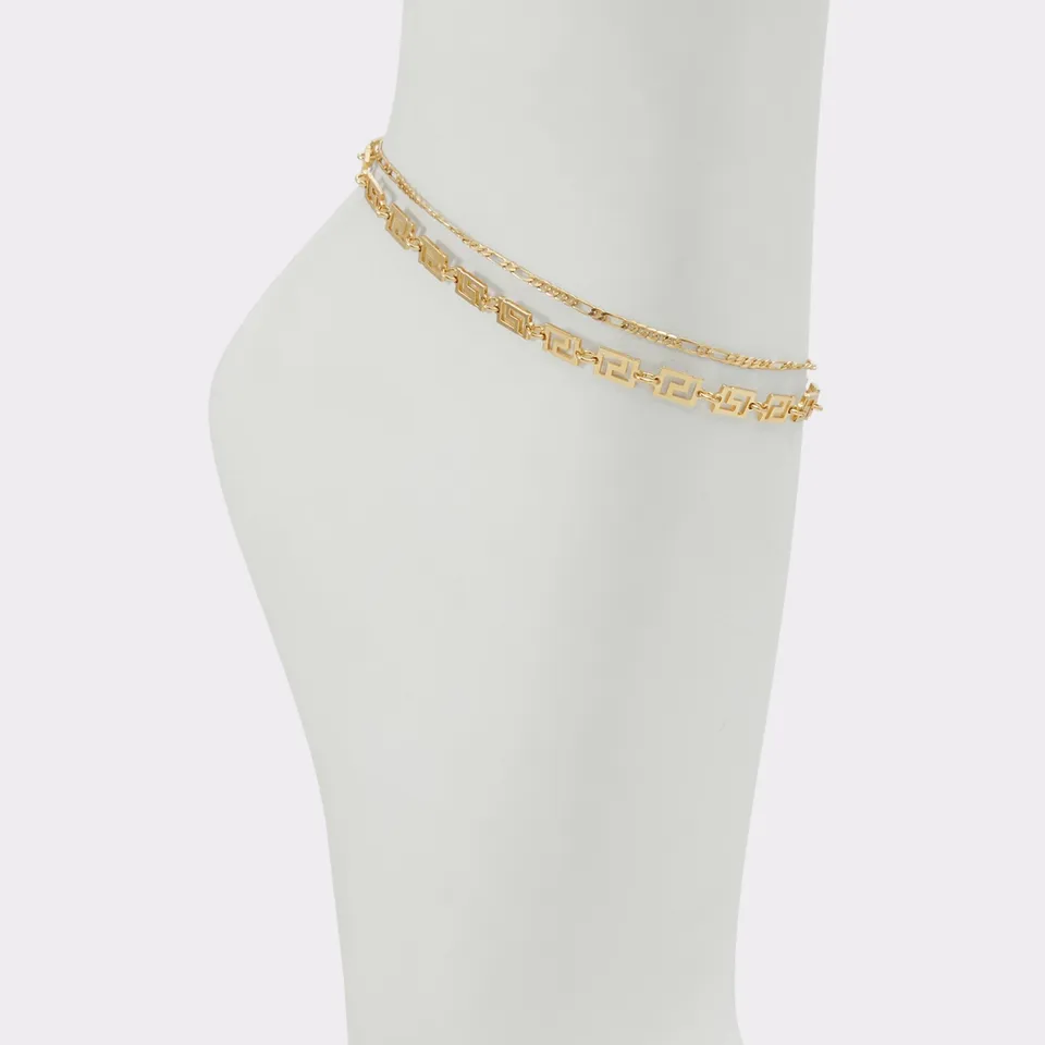 Aldo Jassin bracelet de cheville doré d'été