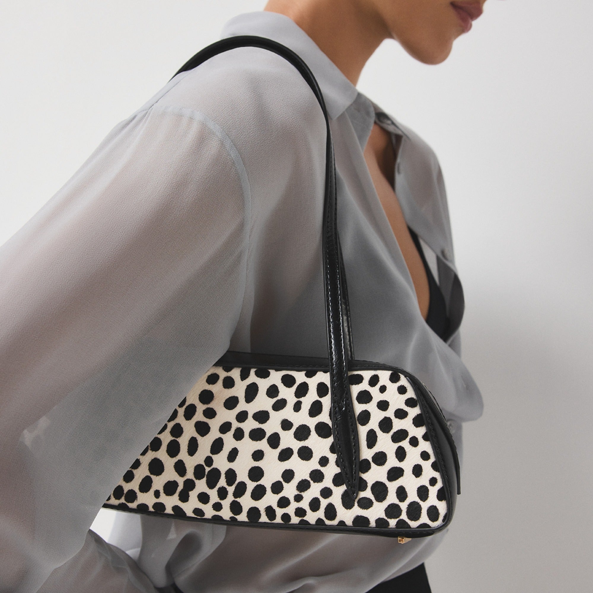 ALDO Thalesiix sac baguette dalmatien poils