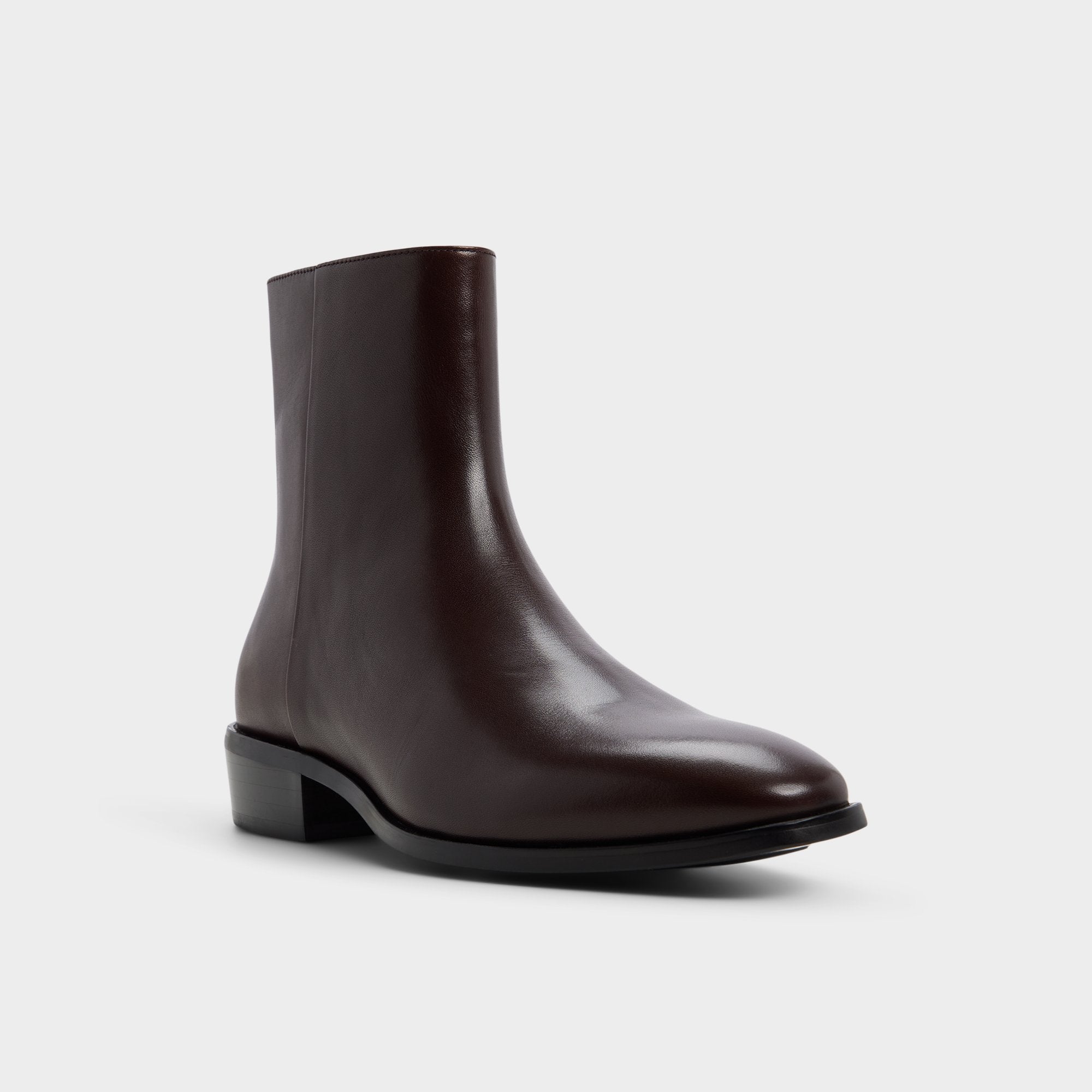 ALDO Amur bottines bordeaux cuir talon bloc