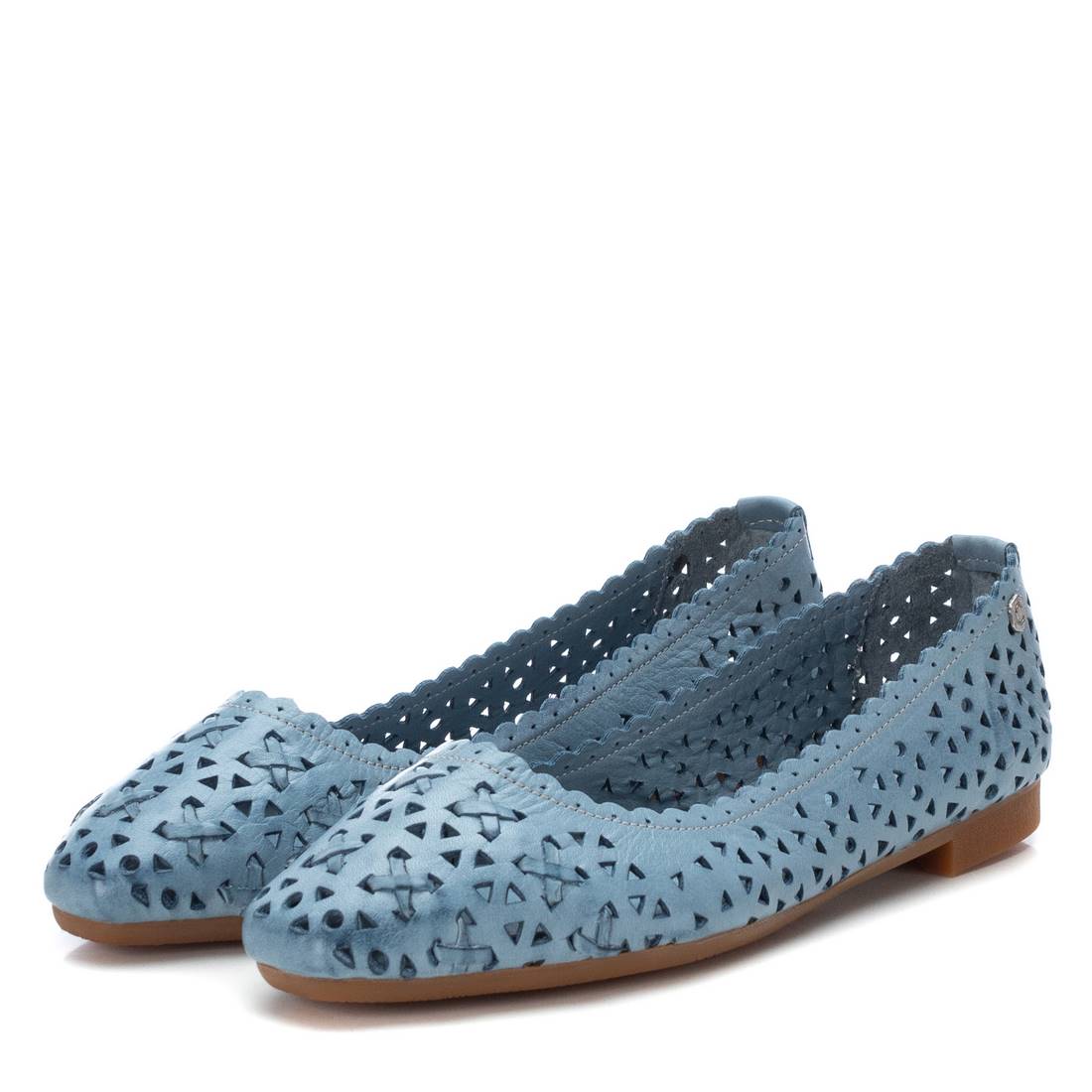 Carmela 16067304 ballerines cuir bleu ajouré
