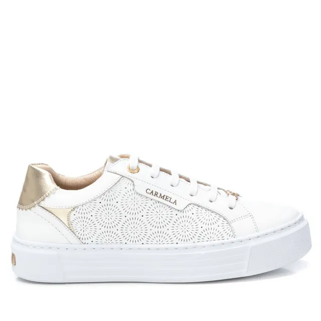 Carmela 16205802 sneakers cuir blanc ajourées