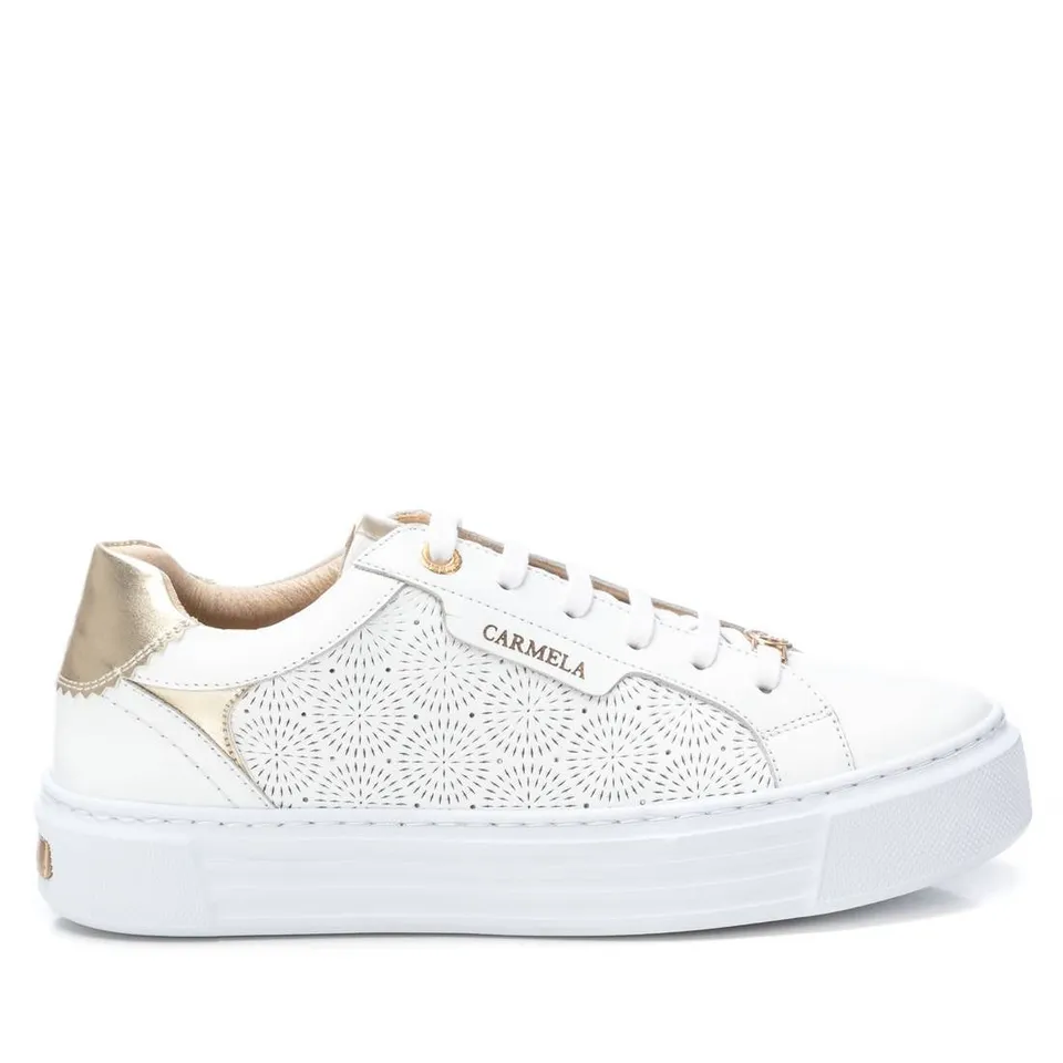 Carmela 16205802 sneakers cuir blanc ajourées