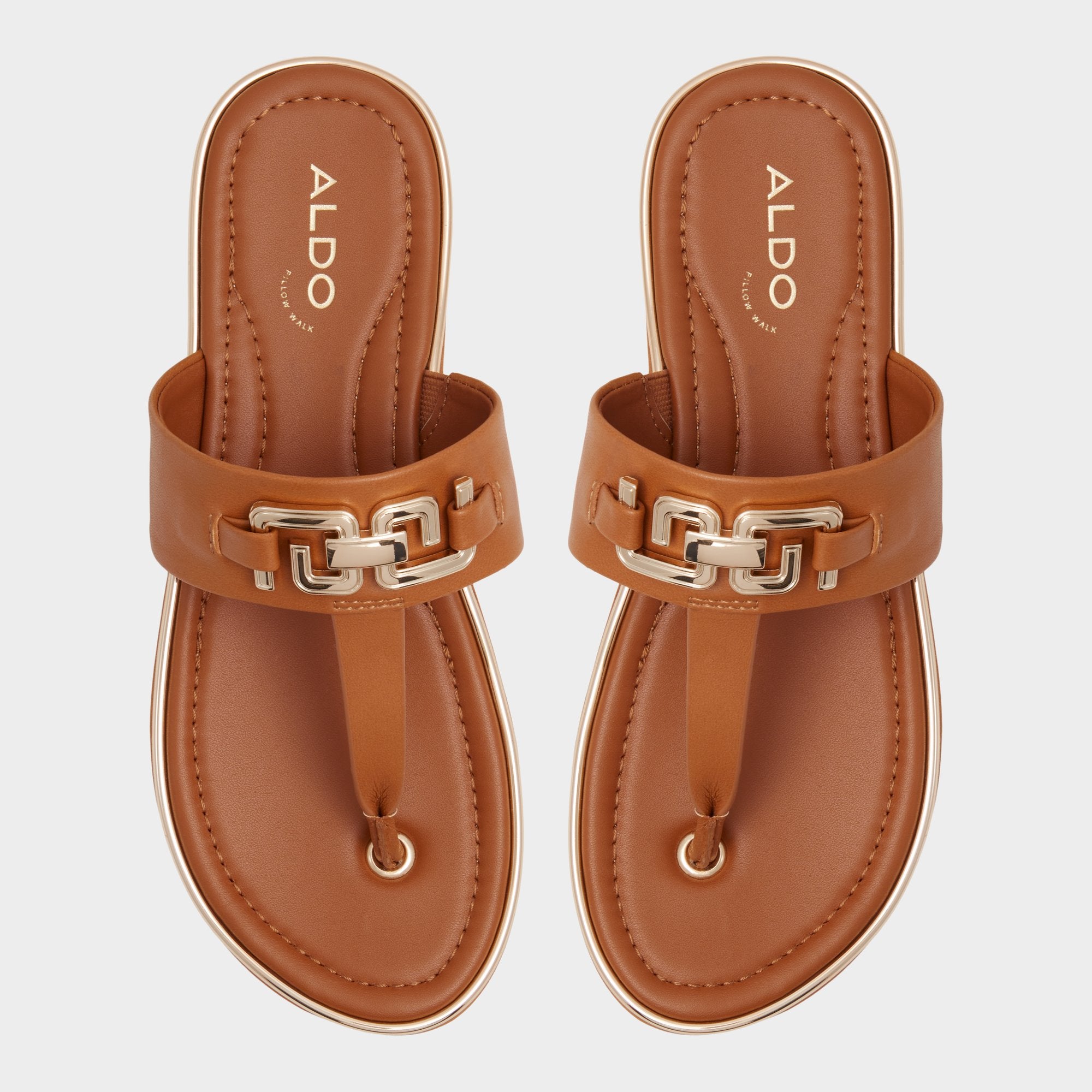 ALDO Adirahar sandales plates marron