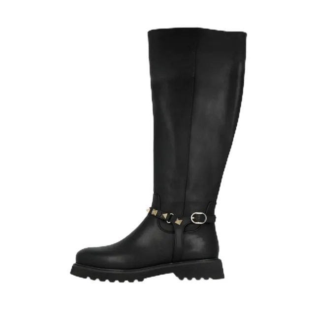 LODI A-MAD5660 bottes cuir noires à talon