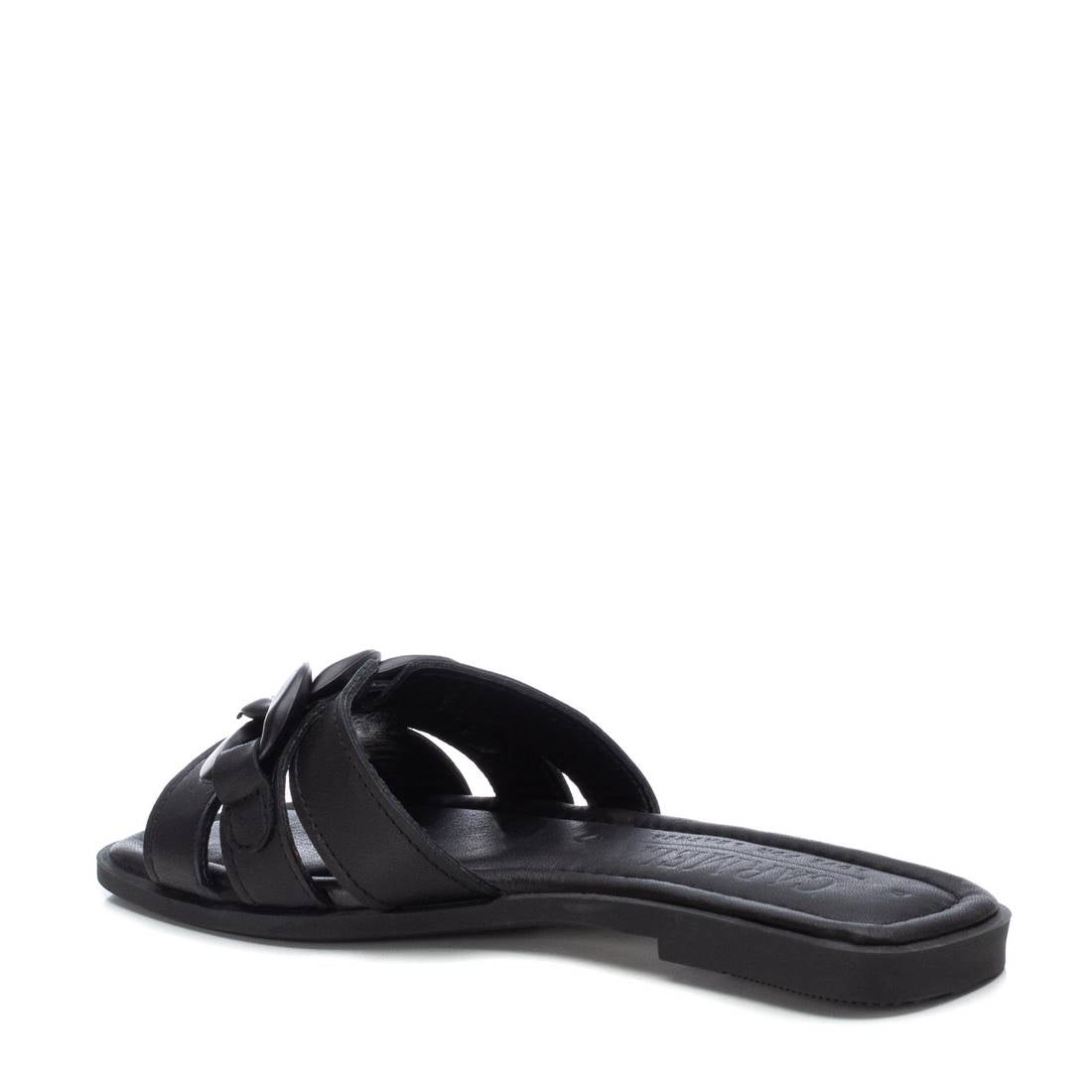 Carmela 16054303 sandale cuir noir chaîne