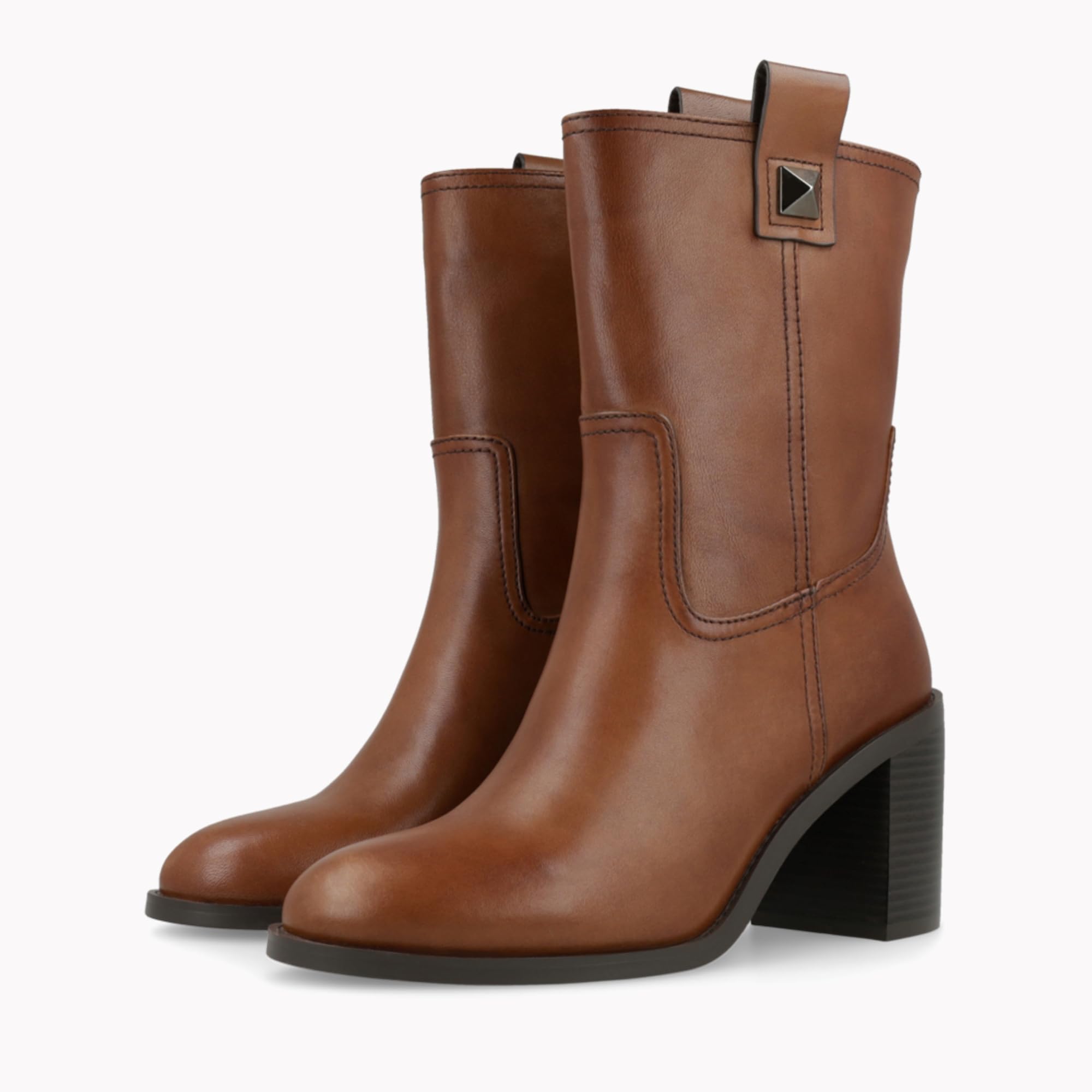 LODI A-REU5631 bottines marron cuir véritable