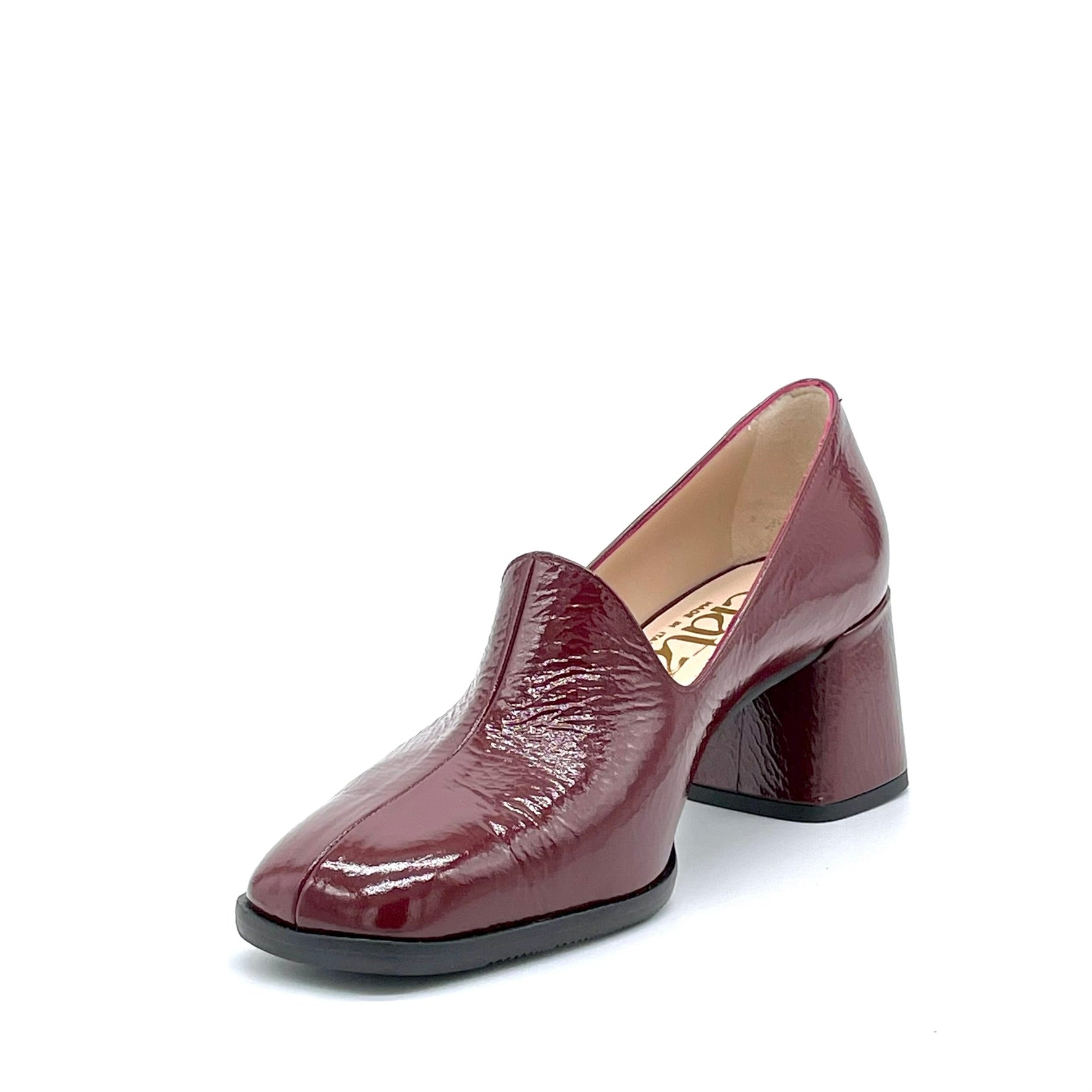 ELATA 55522 derbies vernis bordeaux froissé