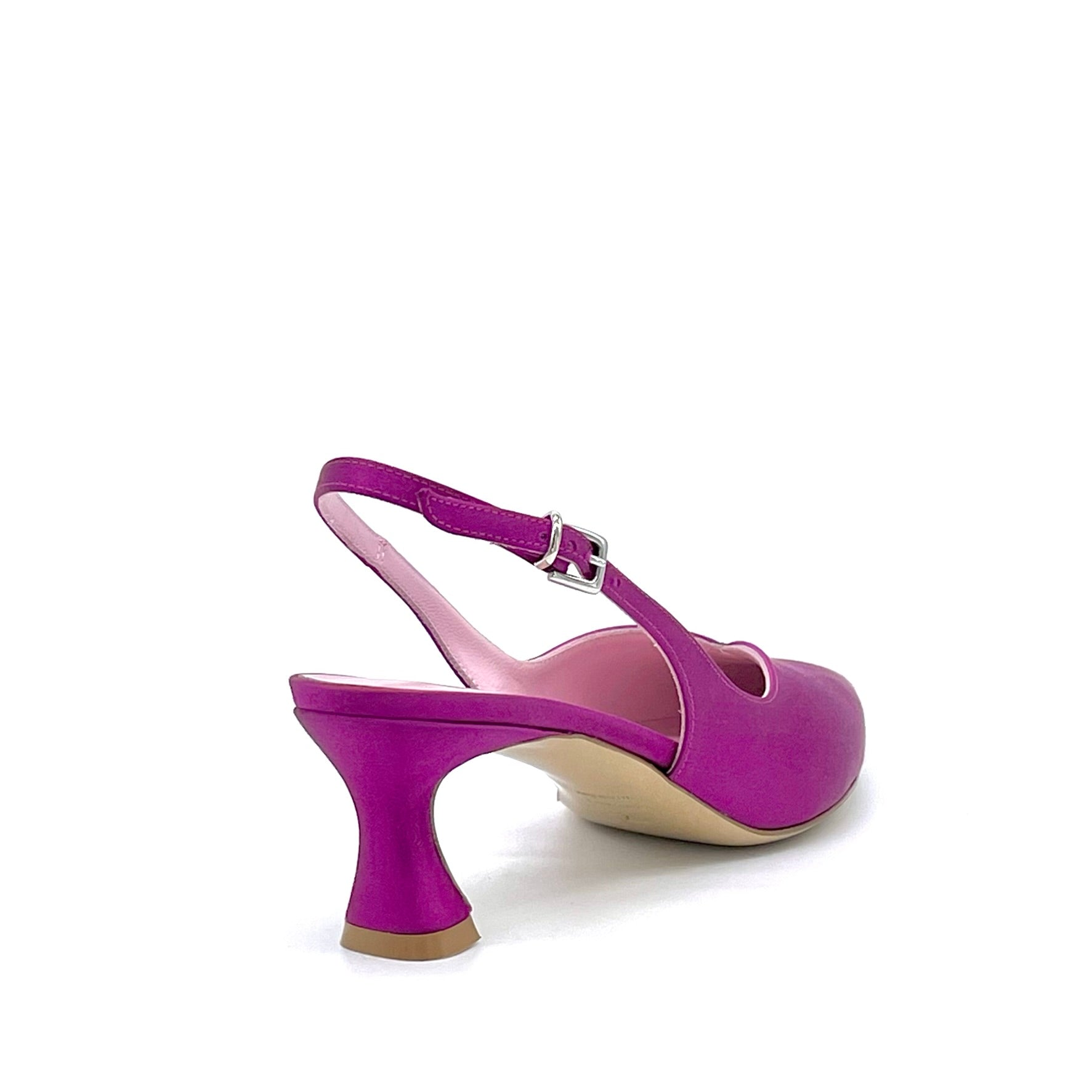 Elata 14150 slingback satin cyclamen talon 5,5 cm