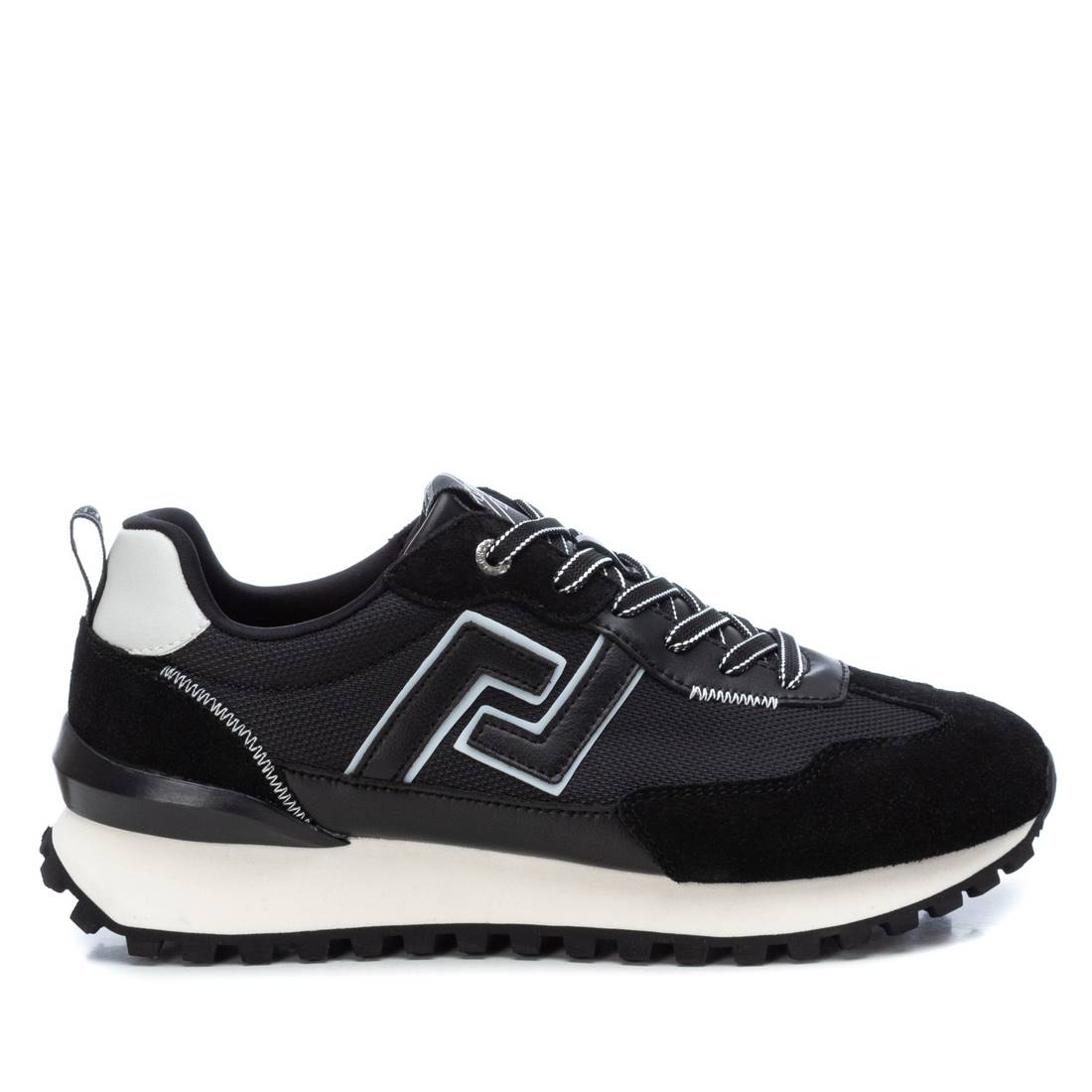 Carmela 16103602 baskets homme noir cuir plat