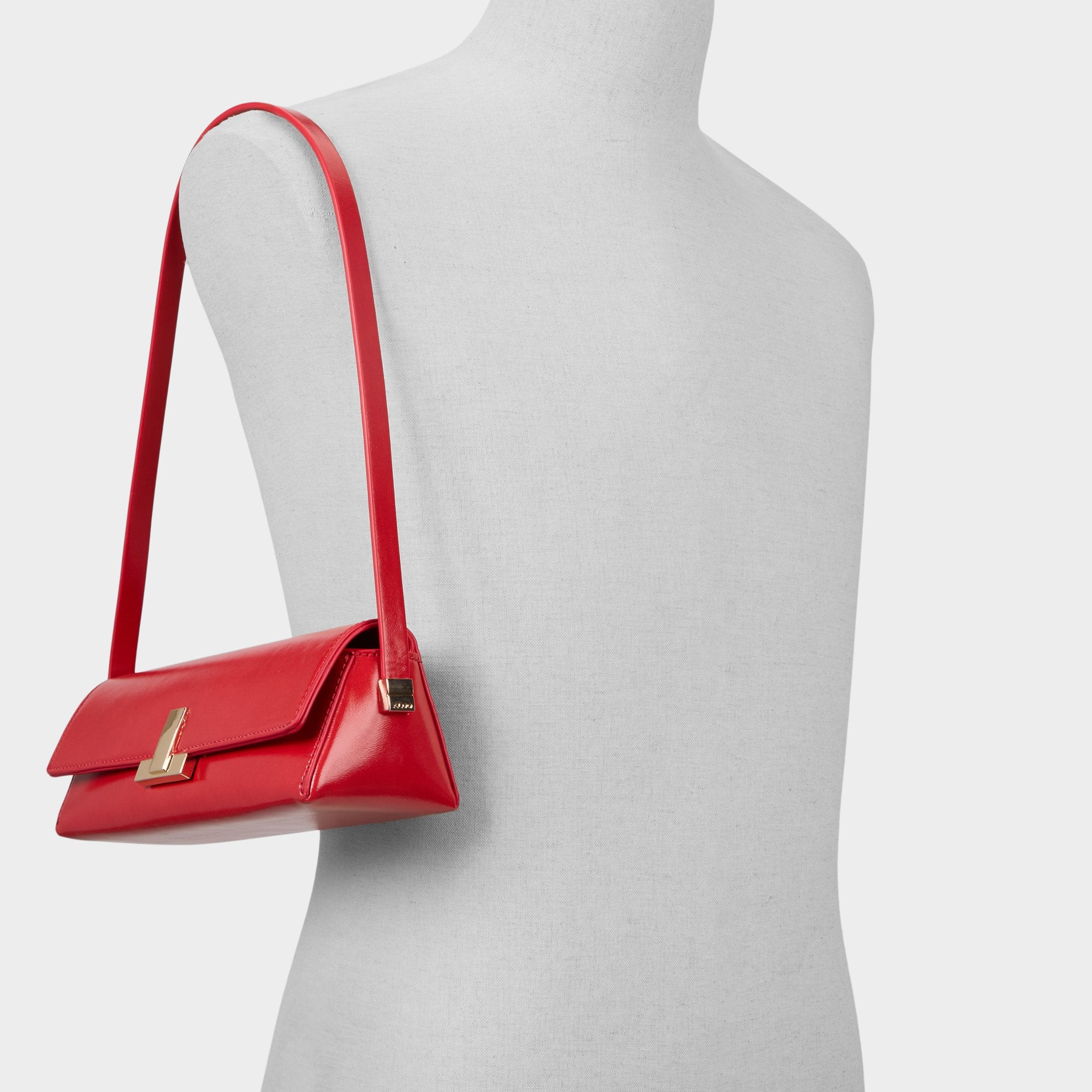 ALDO Skarletaa sac baguette rouge
