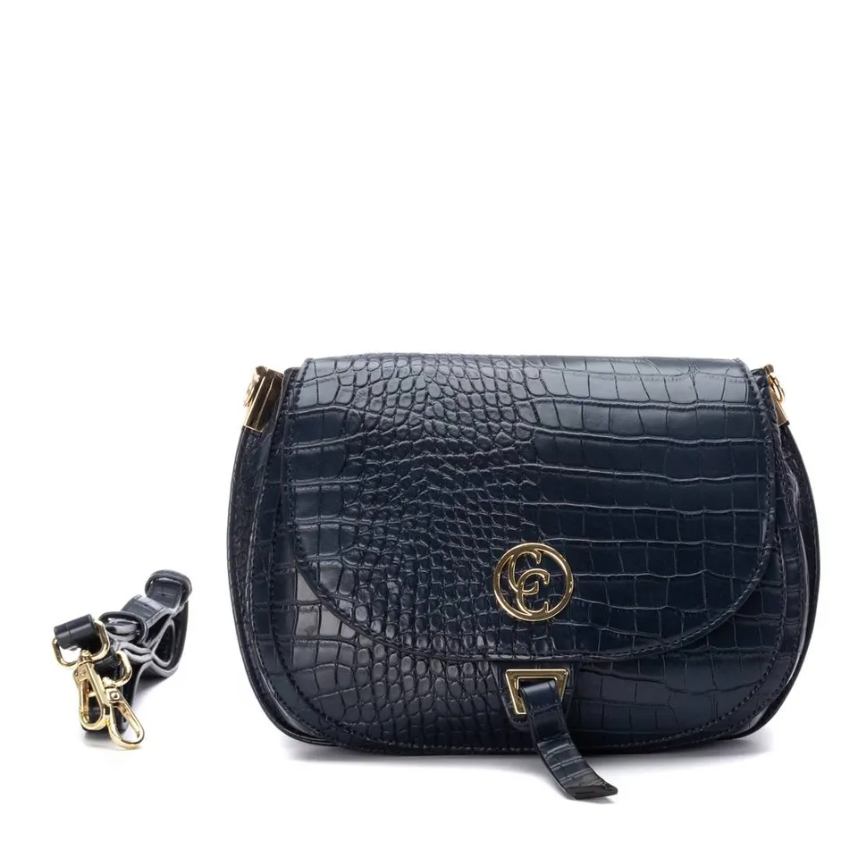 Carmela 18617205 sac bandoulière bleu marine effet coco